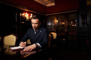 Man at desk