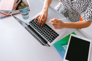 Top Down View of Computer
