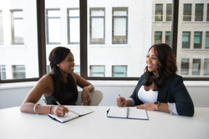Two Women Meeting