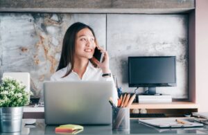 Woman working