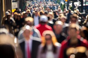 People on a street